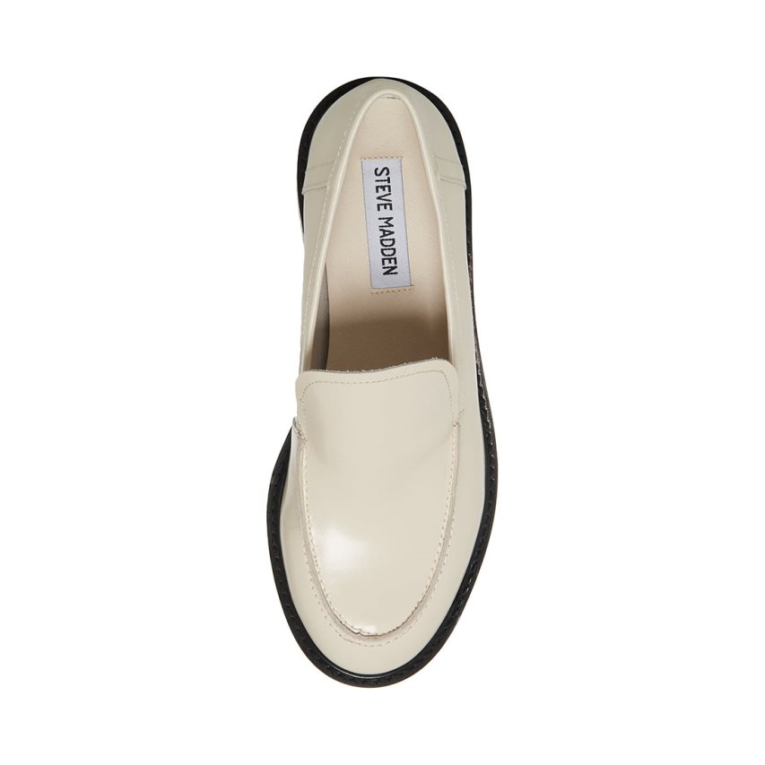 Loafers Steve Madden Larusso Cuero Mujer Beige | ES ZKE021